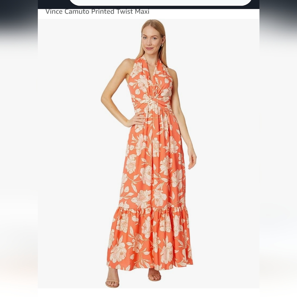 Vince Camuto printed floral teisted maxi